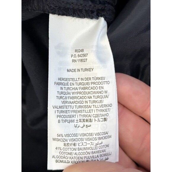 BODEN Bi-Stretch Straight Leg Navy Trousers Women 8R Pants Flat Front Ankle Twil - Picture 9 of 14